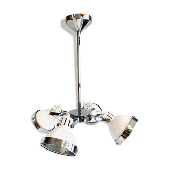 White industrial ceiling light