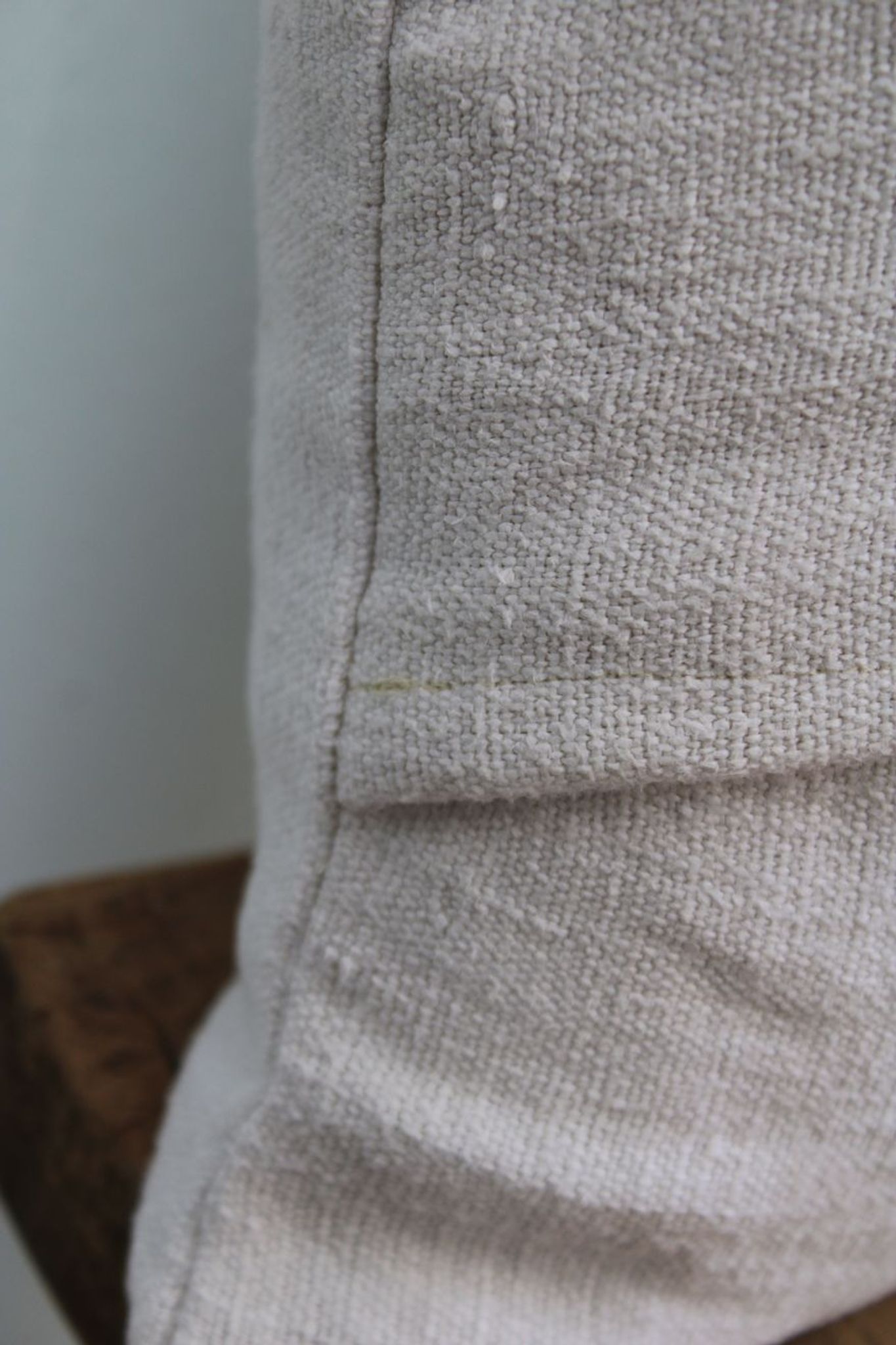 Linen and cotton cushion