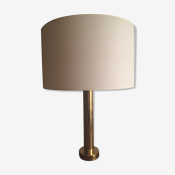 Lampe laiton El Armature Kosta Suede 1970