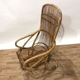 1960s rattan armchair