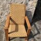 Old brutalist armchair