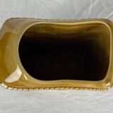 Rectangular ocher ceramic pitcher
