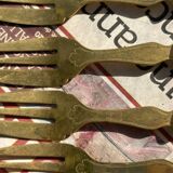 Set of 12 Dessert Cutlery - 1930s - Vintage Dessert Forks