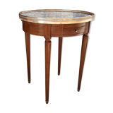 Side table Bouillotte Louis XVI black marble