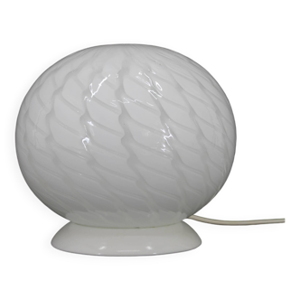 1980s Glass Globe Table Lamp , Italy