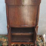 Empire walnut burl secretary
