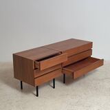 Pair of teak chests of drawers from the 1950s.