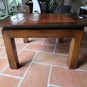 Table basse en bois massif et bambou Roche & Bobois