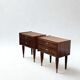 Rosewood bedside tables