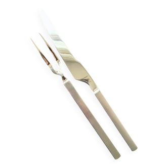 Carving Knife & Fork - Alessi Collection "Dry" - Discontinued