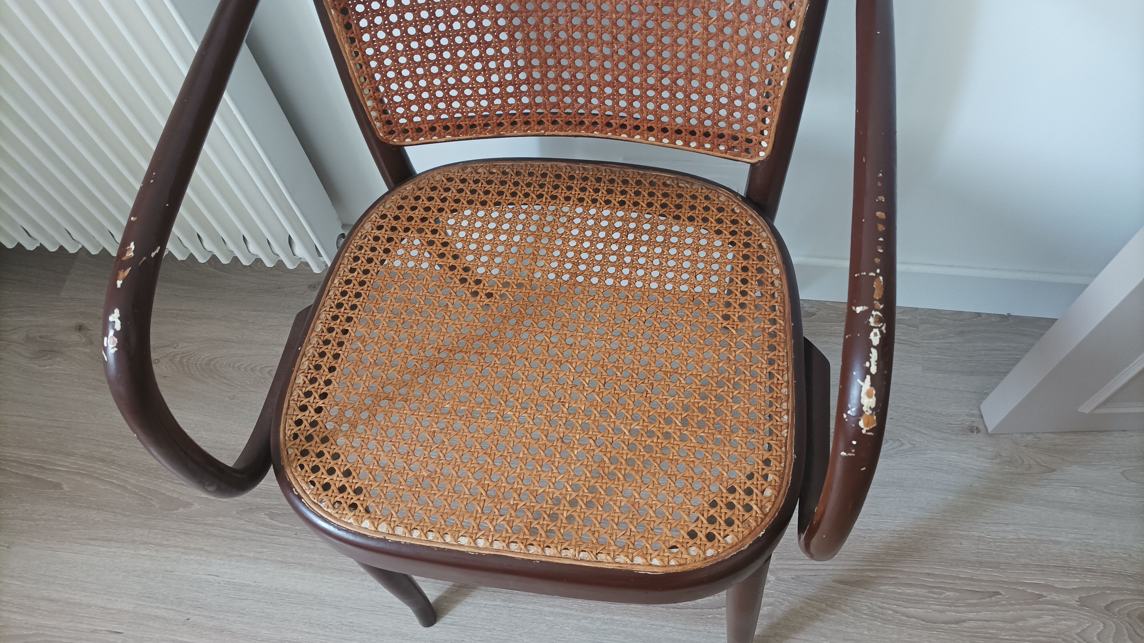 Vintage canned armchair