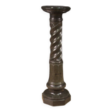 Italian twisted marble column from the 20th century