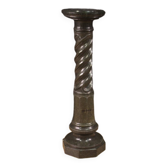Italian twisted marble column from the 20th century