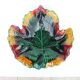 Old large leaf-shaped ceramic bowl from Vallauris.