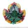 Old large leaf-shaped ceramic bowl from Vallauris.