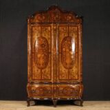 Inlaid Lombard wardrobe in Louis XV style