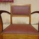Sièges art déco assortis: 1 fauteuil bridge et 2 chaises