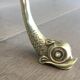 Neoclassical brass style coffee table with dolphin head decoration