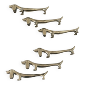 Porte-couteaux chiens bassets métal