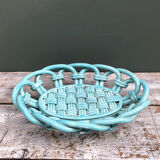 Old twisted ceramic fruit cup