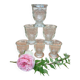 6 bistro water glasses