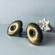 Pair of brass thumb candlesticks