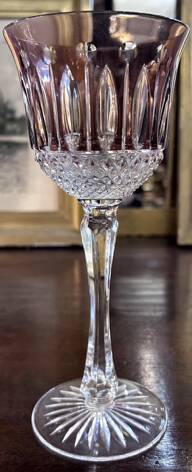 Suite de six verres- Roemer - Cristal de Lorraine - vers 1970.