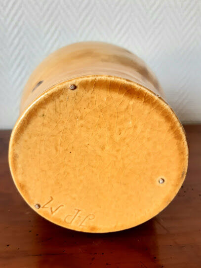 Set of art nouveau ceramic pitchers