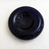 Cobalt blue "tyre" catchall in glass