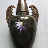 Two Clément Massier ceramic vases