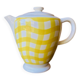 Old yellow teapot tablecloth