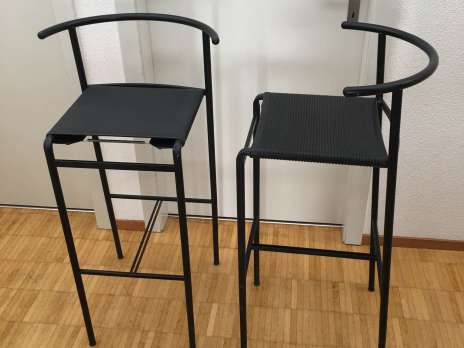 Pair of stools of the designate Philippe Starck