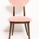 Pink Heart Mid-Century Cotton Velvet Chair, Europe, 1960s