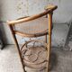 table Trolley service bar bottle rack vintage rattan bamboo