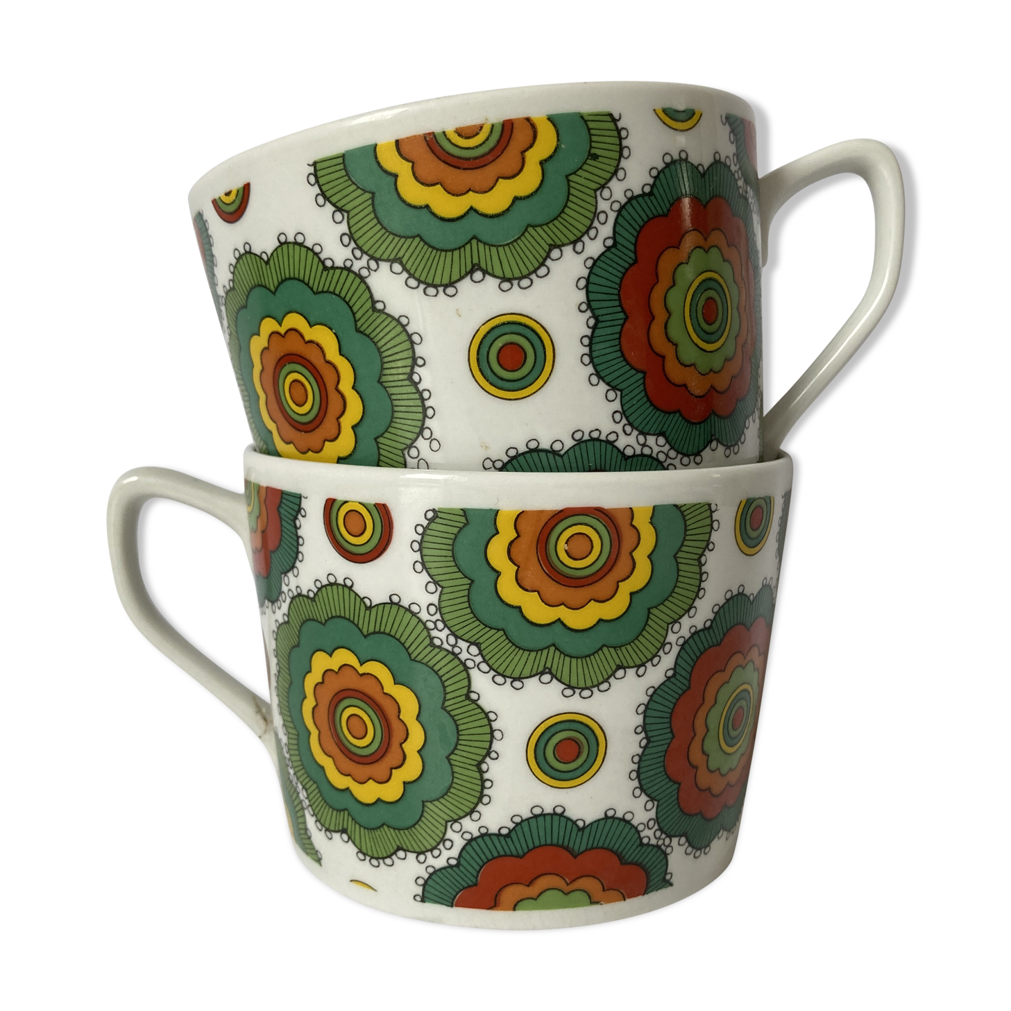 Set of 2 porcelain cups