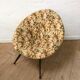Vintage round tripod chair, 60s