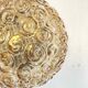Wall or ceiling light Héléna Tynell vintage golden amber snail