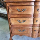 Louis XV walnut chest of drawers with 3 drawers from 1960