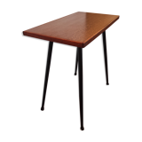 Black metal foot console