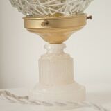 Vintage table lamp with albatre foot