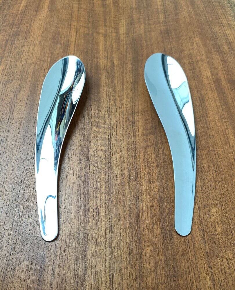 Postmodern Cutlery Conran Salad Spoons, 1990s, Set of 2