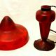 Champignon art-nouveau lamp signed schneider charles - foot and lampshade in glass paste