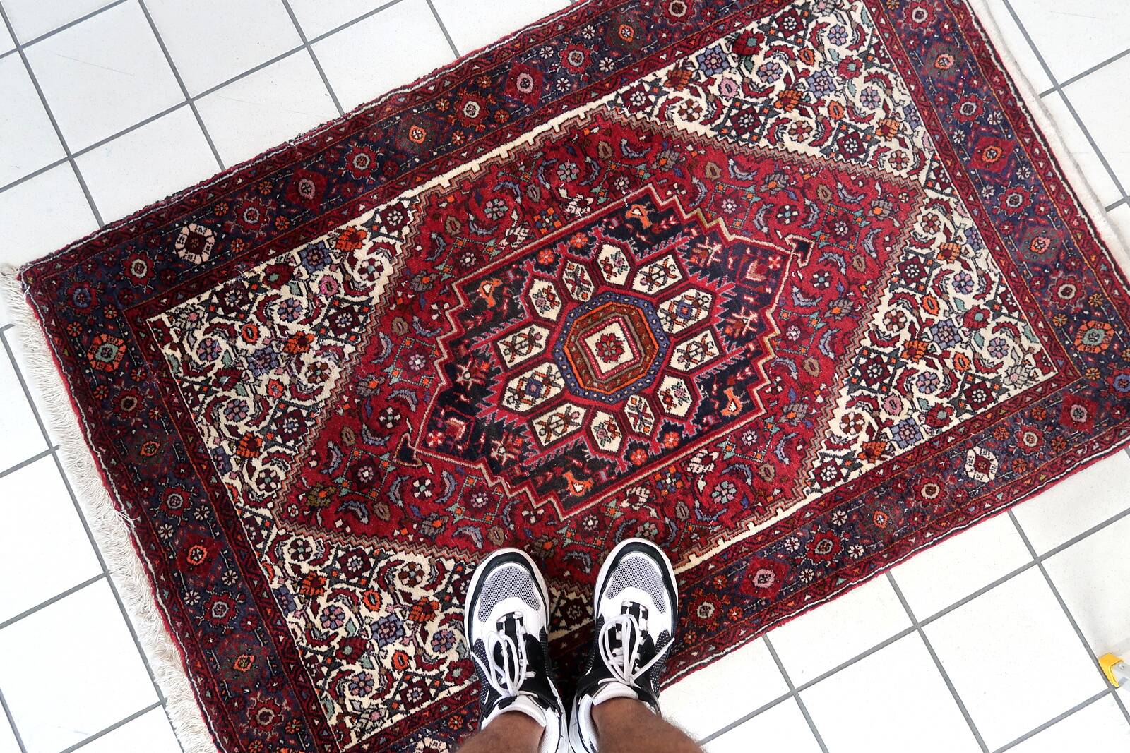 Tapis Bidjar Vintage Fait Main en Laine – 98 x 148 cm