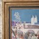 Oil Painting on Canvas Basilica of Saint Nicholas of Port Signed R Boulanger