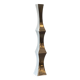 XXL “totem” vase / cast aluminum – 1980s
