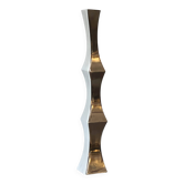 XXL “totem” vase / cast aluminum – 1980s
