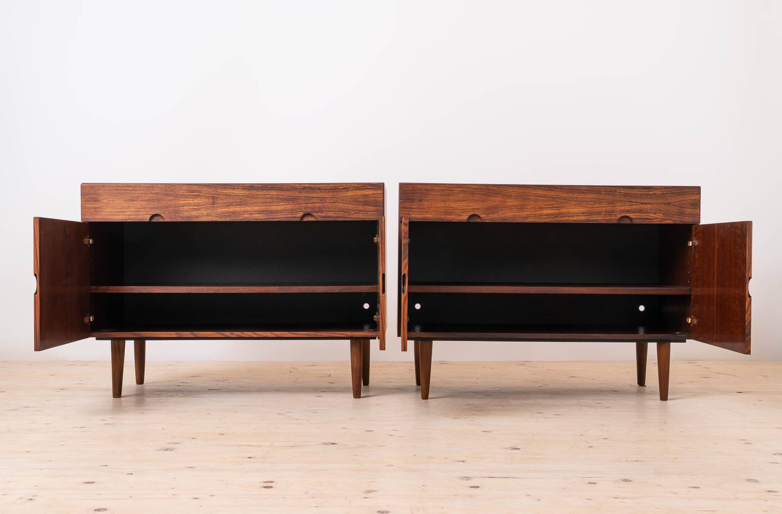 Pair of Mid Century Modern Cabinets by H. W. Klein for Bramin, Denmark