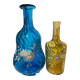 2 painted and enamelled turned glass bottles Napoleon III 3