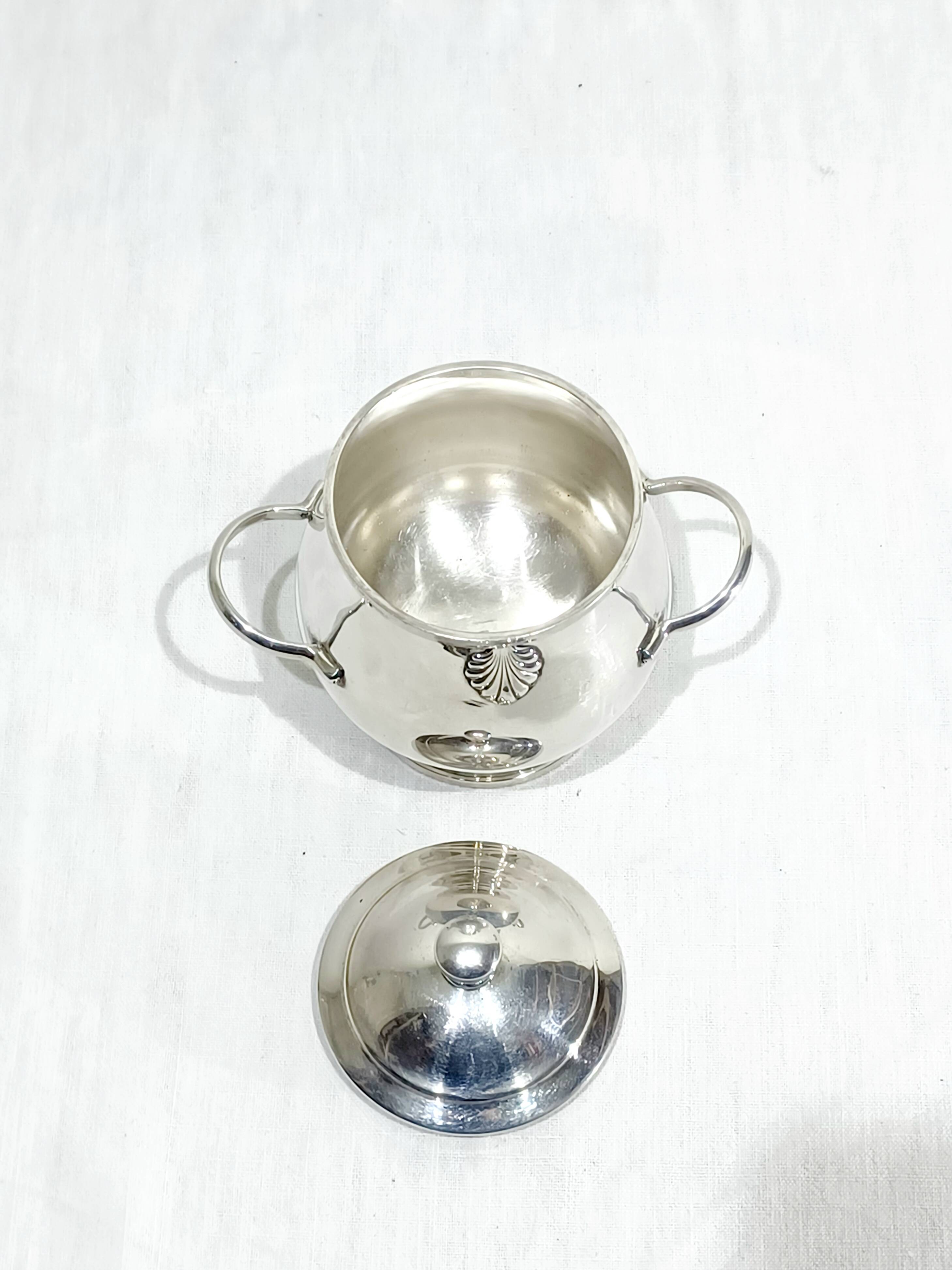 CHRISTOFLE - SILVER-PLATED SUGAR BOWL VENDÔME