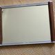 Rectangular wood metal mirror tray